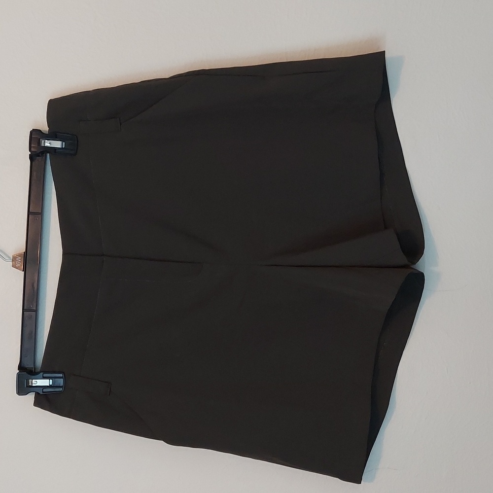 7th Avenue New York & Co. Army Green High Waist Dessy Shorts